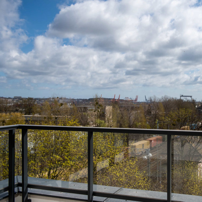 Panorama z balkonu | Osiedle STO10 Chylońska w Gdyni