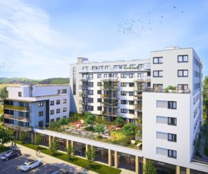 BUDYNEK 3 | ZIELONE PATIO WEWNĘTRZNE - WIZUALIZACJA